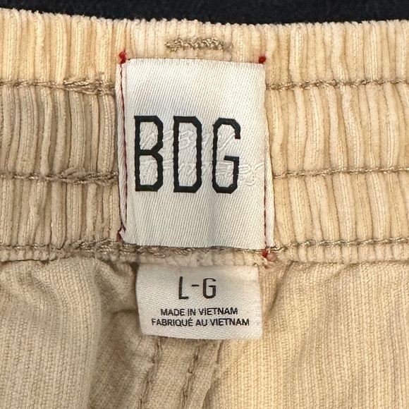 Men's - Urban Outfitters BDG Beige Corduroy Relaxed Fit Painter Pants - Size L - Picture 13 of 15
